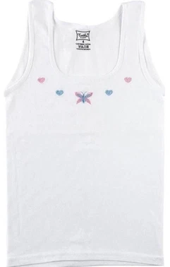 Tutku Tutku Kız Çocuk Kalın Askılı İşlemeli Atlet 0166 - 6 Adet