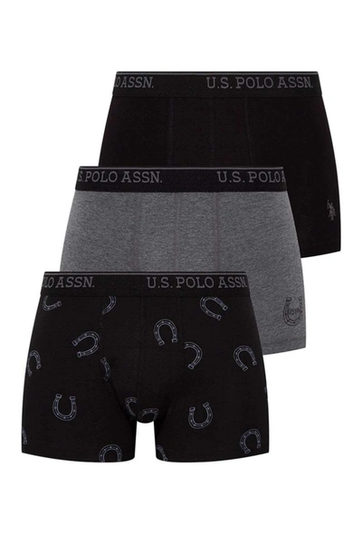 U.s Polo Assn. 3 Lü Erkek Boxer 80304