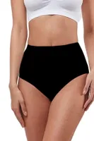 Yüksek Bel Iz Yapmaz Maxi Büyük Beden Slip Külot Elite Life 813 Siyah detay görünüm