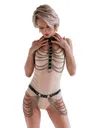 Zincir Detaylı Deri Harness MissisX 2049