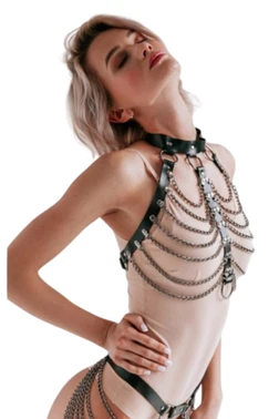 missisX Zincir Detaylı Deri Harness MissisX 2049 - Alternatif Görünüm