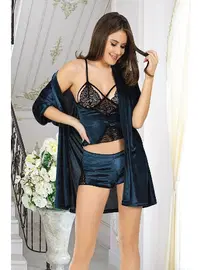 Sistina Kadife Şortlu Takım Sistina 1397