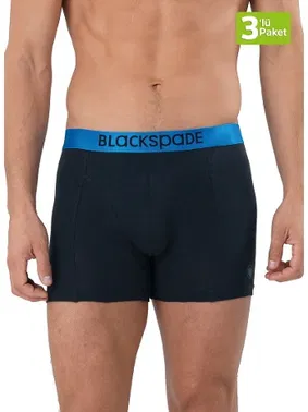 Black Spade 3lü Paket Erkek Boxer Modern Basics BlackSpade 9471  - Alternatif Görünüm