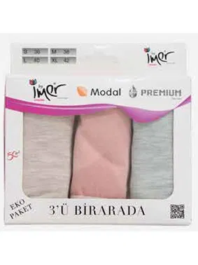İMER 3ü Birada Premium Modal Slip Külot İmer 4500 - Alternatif Görünüm