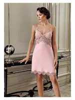 6Lı Dantelli Penye Gelin Çeyiz Seti Perin 160 Pudra detay görünüm