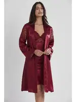 6lı Gelin Çeyiz Seti Saten Çeyiz Takım Pierre Cardin 6955 Bordo görsel 23