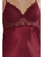 6lı Gelin Çeyiz Seti Saten Çeyiz Takım Pierre Cardin 6955 Bordo görsel 28