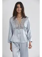 6lı Gelin Çeyiz Seti Saten Çeyiz Takım Pierre Cardin 6955 Mavi görsel 10