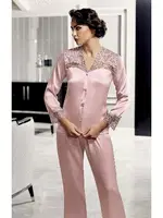 6Lı Güpürlü Saten Gelin Çeyiz Seti Perin 9600 görsel 15