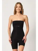 Agraflı Uzun Paçalı Yüksel Bel Lazer Korse Emay 2832 Siyah görsel 6