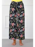 Penye Bol Paça Kadın Pantolon Akbeniz 210012 Lacivert