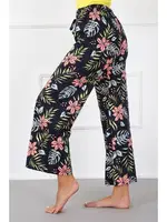 Penye Bol Paça Kadın Pantolon Akbeniz 210012 Lacivert detay görünüm