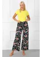 Penye Bol Paça Kadın Pantolon Akbeniz 210012 Lacivert farklı açı