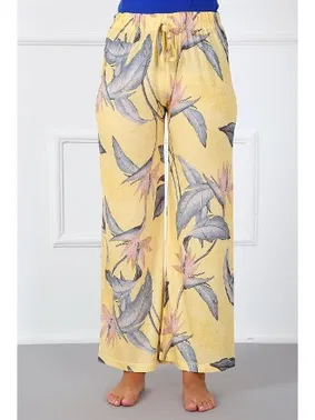 Akbeniz Bol Paça Renkli Kadın Pantolon Akbeniz 210019