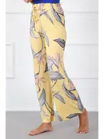 Bol Paça Renkli Kadın Pantolon Akbeniz 210019 Sarı detay görünüm