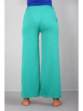 Akbeniz Bayan Penye Bol Paça Pantolon Akbeniz 210036 - Alternatif Görünüm