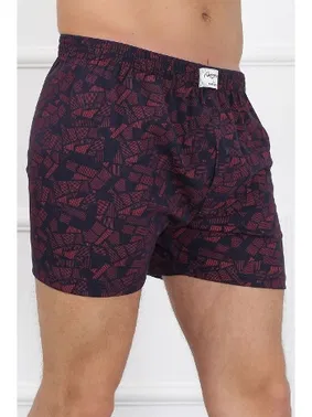 Akbeniz Penye Erkek Boxer Bordo Lacivert Akbeniz 40091 - Alternatif Görünüm