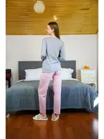 Uzun Kollu Penye Kadın Pijama Takım Akbeniz 4118 Gri görsel 4
