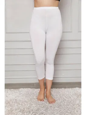 Akbeniz Akbeniz Penye Likralı Diz Altı Kadın Tayt 5873P - Alternatif Görünüm