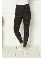 Akbeniz Penye Likralı Desenli Tayt 5883 Siyah