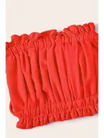 Brezilya Model Büzgülü Bağlamalı Bikini Takım Angelsin MS4164 Kırmızı görsel 4