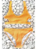 Angelsin Özel Kumaş Bikini Alt Sarı MS42919-Sarı Sarı detay görünüm