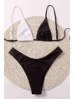 Angelsin Siyah Beyaz Bikini Takım Çok Renkli MS4161 Çok Renkli farklı açı