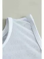 Angelsin Tül Pareo Plaj Elbisesi Beyaz MS4402 Beyaz görsel 4