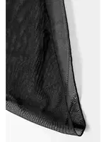 Angelsin Tül Pareo Plaj Elbisesi Siyah MS4404 Siyah farklı açı