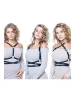 Askılı Harness Kadın Kemer MissisX 923 Siyah detay görünüm