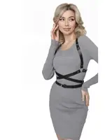 Askılı Harness Kadın Kemer MissisX 923 Siyah farklı açı