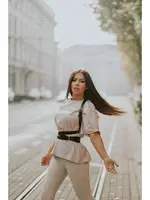 Askılı Harness Kemer Özel Tasarım MissisX 923 Siyah