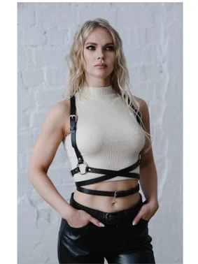 missisX Deri Askılı Kemer Harness MissisX 923