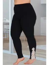 Lady Battal Siyah Kadın Tayt Lady 1115