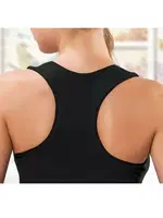 Bayan Likralı Agraflı Badi Hmd 3005 Siyah