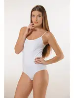 Pamuk İnce Askılı Çıtçıtlı Beyaz Body Hmd 3001 Beyaz detay görünüm
