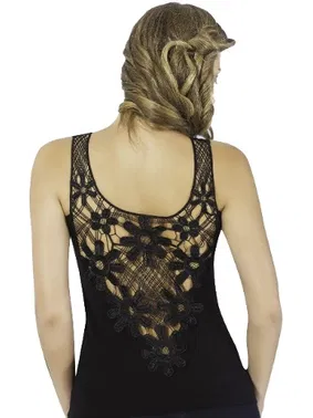 HMD Bayan Likralı Lez Dantel Atlet Hmd 2458