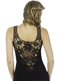 HMD Bayan Likralı Lez Dantel Atlet Hmd 2458