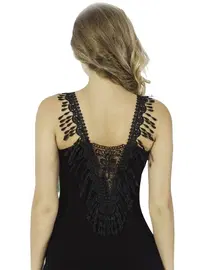 HMD Bayan Likralı Lez Dantel Atlet Hmd 2460