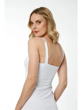 HMD Beyaz Likralı Süprem Atlet HMD 2444 - Alternatif Görünüm