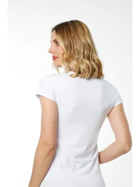 HMD Bayan Likralı Süprem Beyaz Atlet Hmd 2436 - Alternatif Görünüm