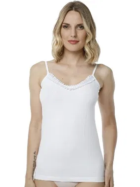 HMD Bayan Likralı Süprem Beyaz Atlet Hmd 2442