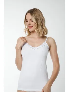 HMD Bayan Likralı Süprem Beyaz Atlet Hmd 2442 - Alternatif Görünüm