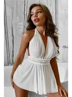 Bel Dekolteli Fantezi Tül Gecelik Night Light 3286 görsel 6