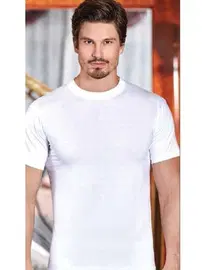 Berrak Erkek Sıfır Yaka Yarım Kol Fanila Berrak 1003