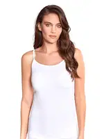 Biyeli İp Askılı Kadın Ribana Atlet Berrak 2036 Beyaz