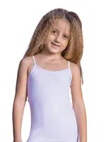 İp Askılı Kız Çocuk Ribana Atlet Berrak 2505 Beyaz detay görünüm