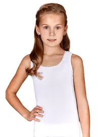 Berrak Geniş Askılı Kız Çocuk Ribana Atlet Berrak 2506