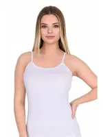 İnce Askılı Kadın Modal Atlet Berrak 8081 Beyaz detay görünüm