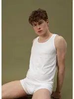 Beyaz Erkek Atlet Aura BlackSpade 9504 Beyaz